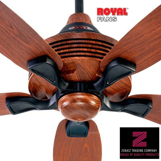 Royal Fan Ceiling 56''Lifestyle Decorum Model High Speed Ceiling Fan Pure Copper Wire 5 Blades Sheesham Wood