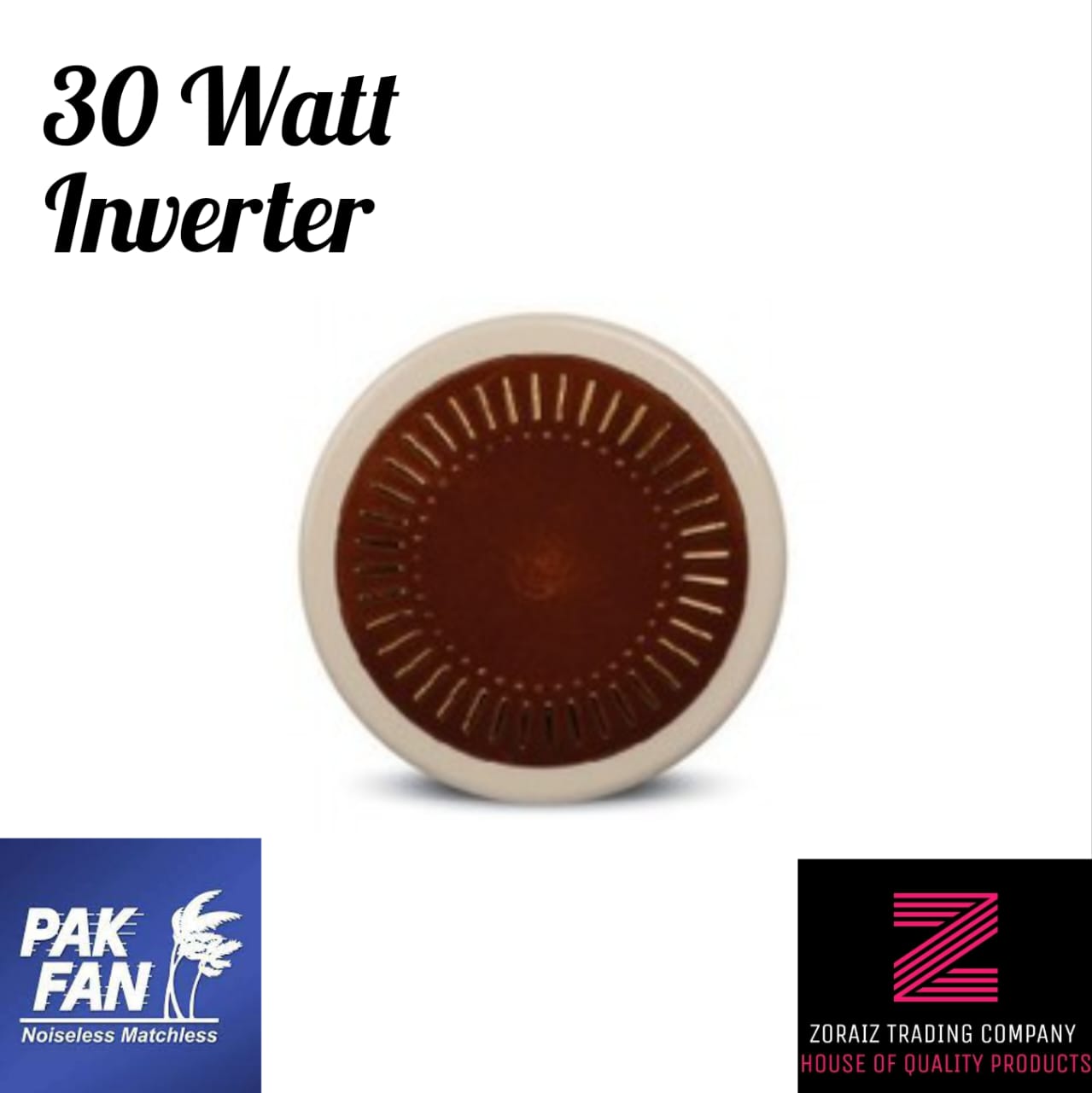 Pak Fan Ceiling 56'' Ac 30 Watt Inverter Energy Saver Remote Control Floral Eco Max Model Off white Dark Wood Pure Copper Wire