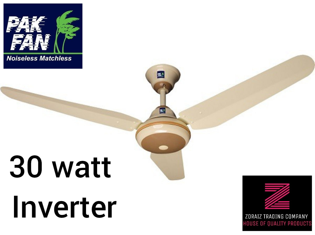 PAK FAN AC 30 WATTS INVERTER Ceiling Fan Remote Control Crystal Eco Max Model - Copper Winding - 56 inches pure copper energy saver fan