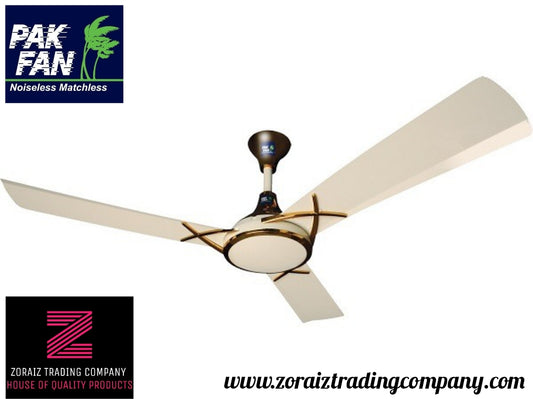 Pak Fan Ceiling 56'' Aspire Model Executive series off white Golden Color Pure copper Wire