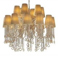 Myth & Magic (Gold) Glass Crystal Chandelier